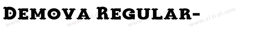 Demova Regular字体转换